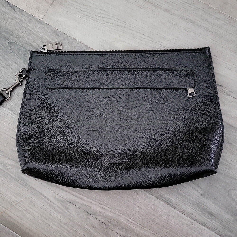 COACH Black Leather Pouch